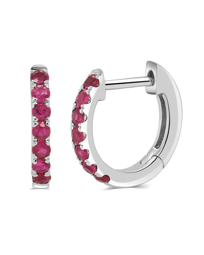 Sabrina Designs 14k 0.29 Ct. Tw. Ruby Huggie Earrings