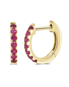Sabrina Designs 14k 0.29 Ct. Tw. Ruby Huggie Earrings