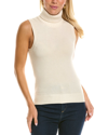 Michael Kors Sleeveless Cashmere Knit Turtleneck Top