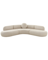 Tov Furniture Broohah Micro-herringbone Sectional In Beige
