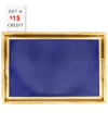 Vietri Florentine Wooden Rectangular Tray - Medium In Cobalt