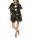 Carolina Herrera Cutout Bow Front Silk A-line Dress
