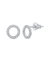 Sabrina Designs 14k Diamond Open Circle Studs
