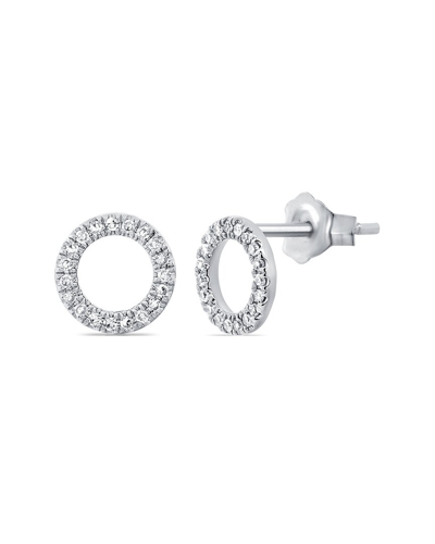Sabrina Designs 14k Diamond Open Circle Studs