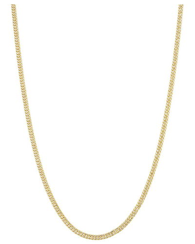 Italian Gold 14k  Miami Cuban Chain Necklace