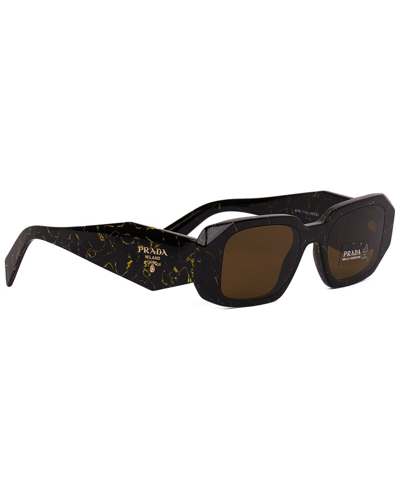 Prada Runway 49mm Rectangle Sunglasses In Tortoise