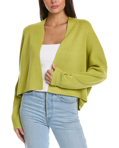 Theory Otto Crop Cashmere-blend Cardigan In Green