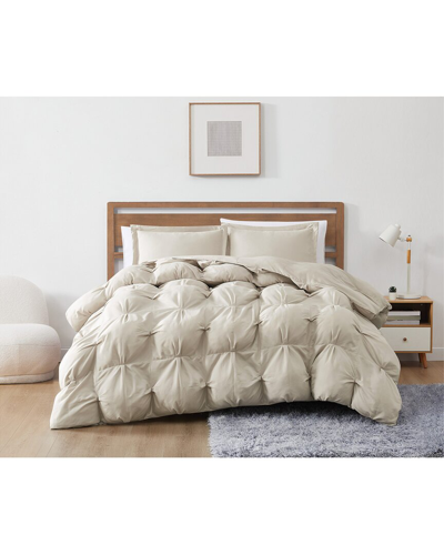 Truly Soft Cloud Puffer Beige Comforter Set