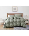 Truly Soft Cloud Puffer Green Comforter Set In Green