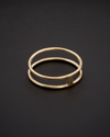 ITALIAN GOLD 14K ITALIAN GOLD DOUBLE RING