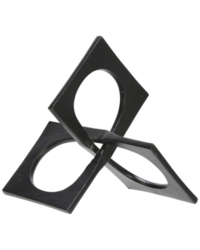 Sagebrook Home Metal Linked Square Decor In Black