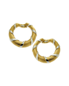 CARTIER CARTIER 18K TWO-TONE DIAMOND CLIP-ON HOOPS (AUTHENTIC PRE-OWNED)