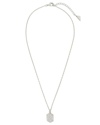 Sterling Forever Cz Verity Pendant Necklace In Silver