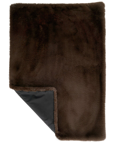Donna Salyers Fabulous-furs Chocolate Mink Lap Blanket With $20 Credit