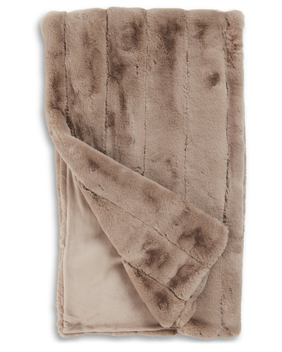 DONNA SALYERS FABULOUS-FURS DONNA SALYERS FABULOUS-FURS LATTE POSH THROW BLANKET WITH $20 CREDIT