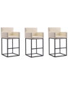 Manhattan Comfort Set Of 3 Ambassador Bar Stools