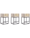 Manhattan Comfort Set Of 3 Embassy Counter Stools