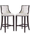 Manhattan Comfort Set Of 2 Fifth Avenue Bar Stools