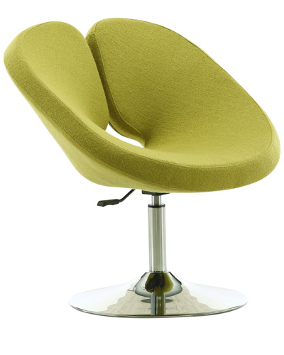 Manhattan Comfort Perch Accent Chair In Green