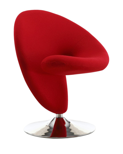 Manhattan Comfort Curl Accent Chair In Brown