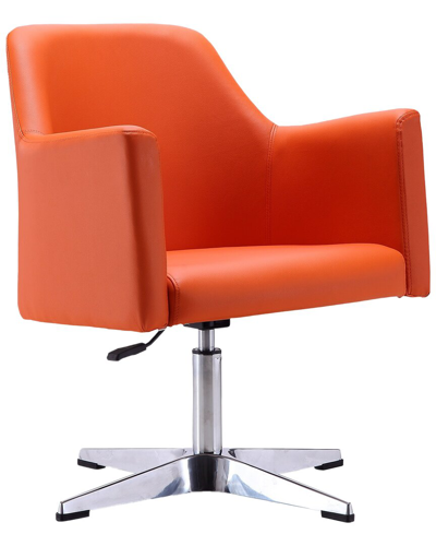 Manhattan Comfort Pelo Accent Chair In Orange
