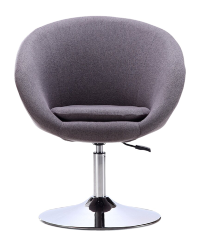 Manhattan Comfort Hopper Accent Chair In Purple