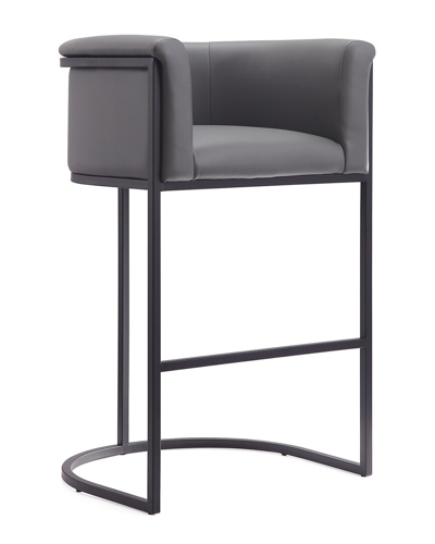 Manhattan Comfort Cosmopolitan Bar Stool In Gray