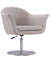 Manhattan Comfort Voyager Swivel Adjustable Accent Chair In Barley A