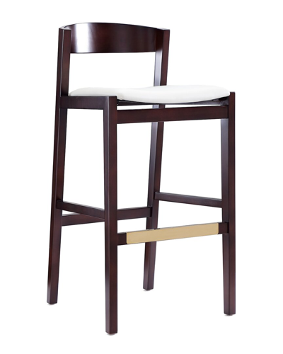 Manhattan Comfort Klismos Bar Stool In Brown