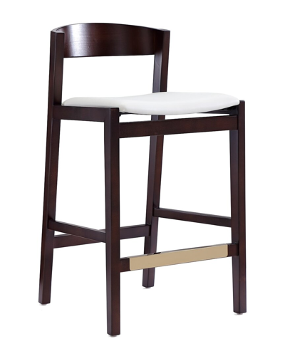 Manhattan Comfort Klismos Counter Stool In Blue