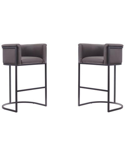 Manhattan Comfort Set Of 2 Cosmopolitan Bar Stools