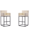 Manhattan Comfort Set Of 2 Ambassador Bar Stools