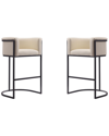 Manhattan Comfort Set Of 2 Cosmopolitan Bar Stools