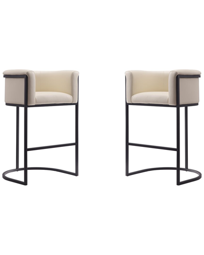 Manhattan Comfort Set Of 2 Cosmopolitan Bar Stools