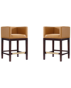Manhattan Comfort Set Of 2 Kingsley Counter Stools