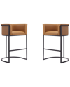Manhattan Comfort Set Of 2 Cosmopolitan Counter Stools
