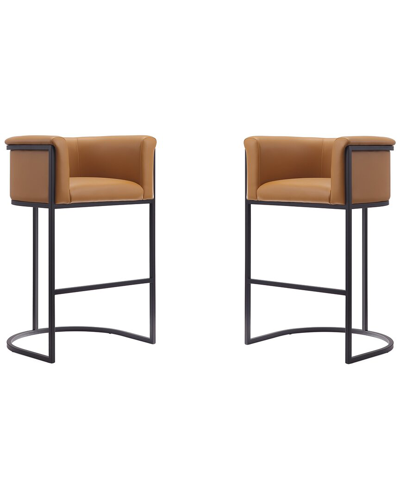 MANHATTAN COMFORT MANHATTAN COMFORT SET OF 2 COSMOPOLITAN BAR STOOLS