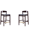 MANHATTAN COMFORT MANHATTAN COMFORT SET OF 2 KLISMOS COUNTER STOOLS