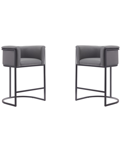 Manhattan Comfort Set Of 2 Cosmopolitan Counter Stools