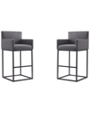 Manhattan Comfort Set Of 2 Ambassador Bar Stools