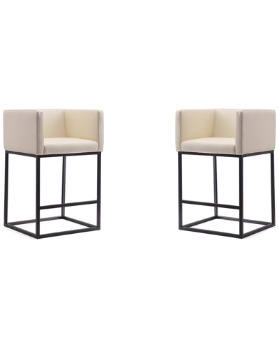 Manhattan Comfort Set Of 2 Embassy Counter Stools