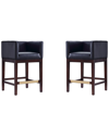 Manhattan Comfort Set Of 2 Kingsley Counter Stools