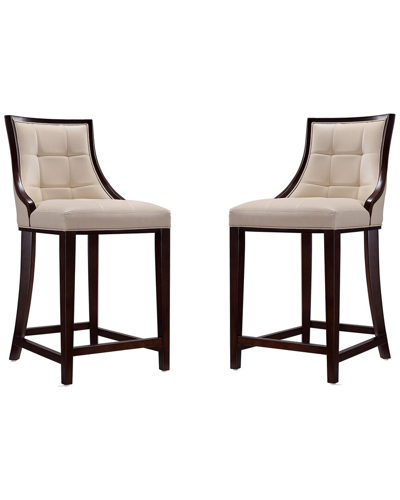 Manhattan Comfort Set Of 2 Fifth Avenue Counter Stools