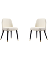 Manhattan Comfort Set Of 2 Estelle Dining Chairs