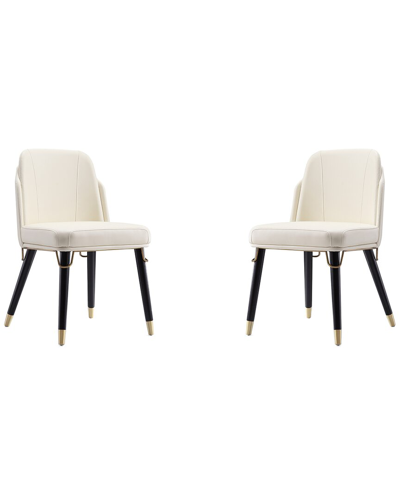 MANHATTAN COMFORT MANHATTAN COMFORT SET OF 2 ESTELLE DINING CHAIRS