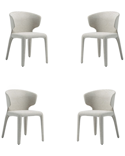 Manhattan Comfort Set Of 4 Conrad Dining Chairs