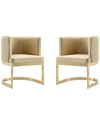 Manhattan Comfort Set Of 2 Aura Dining Chairs