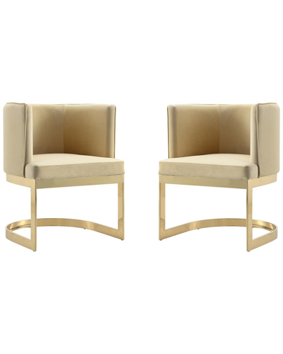 Manhattan Comfort Set Of 2 Aura Dining Chairs
