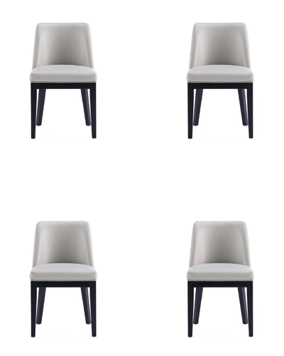 Manhattan Comfort Set Of 4 Gansevoort Dining Chairs