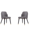 Shop Manhattan Comfort Set Of 2 Estelle Dining Chairs